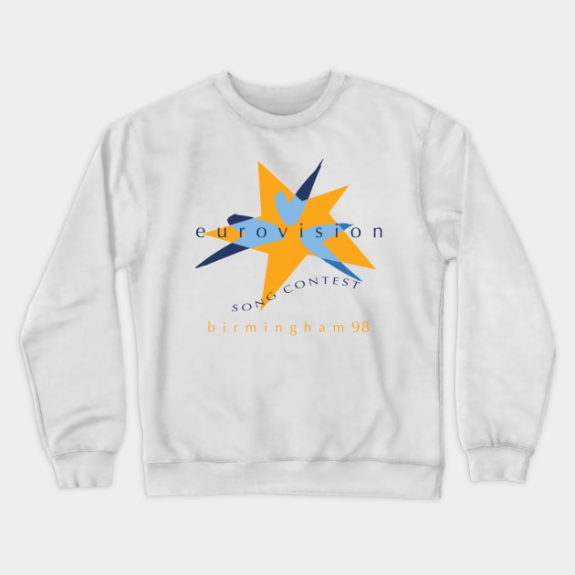 Eurovision Birmingham '98 Crewneck Sweatshirt by sinewave_labs